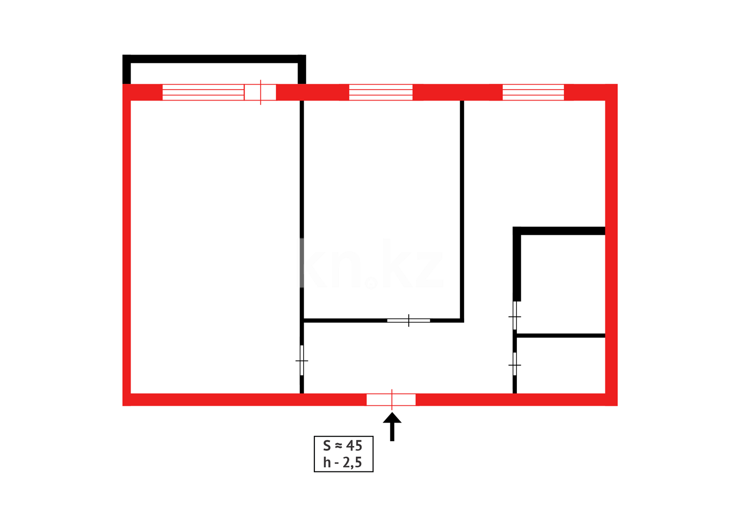Продажа 2-комнатной квартиры, 44 м² в Абае - фото 7