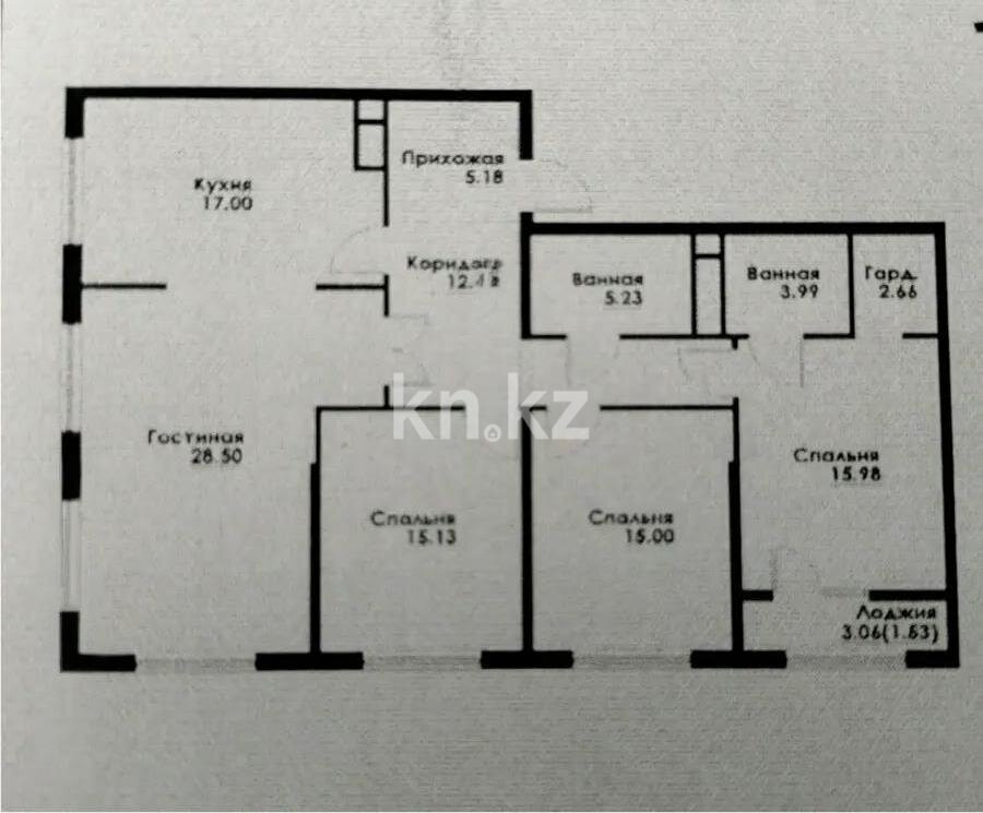 Продажа 4-комнатной квартиры, 125 м² в Алматы
