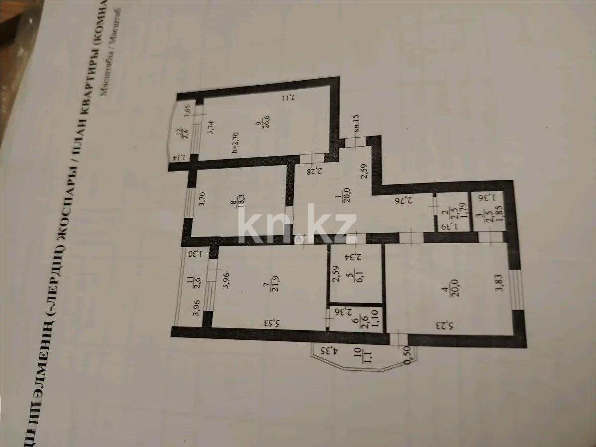 Продажа 3-комнатной квартиры, 126.6 м², ул. Кажымукана, дом  14 в Астане - фото 5