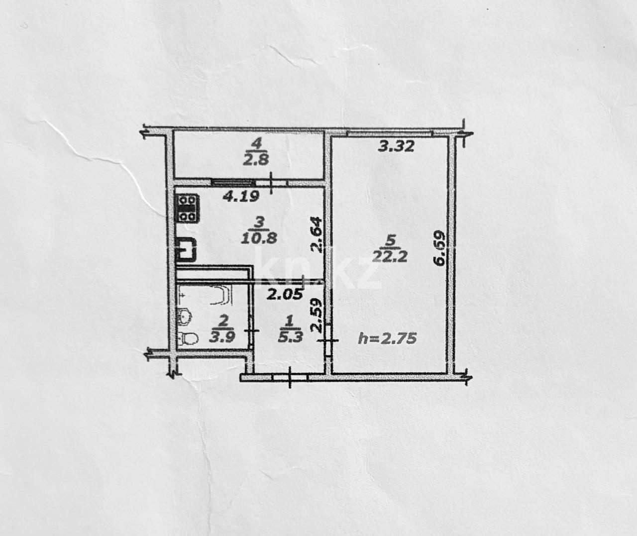 Продажа 1-комнатной квартиры, 45 м² в Алматы - фото 8