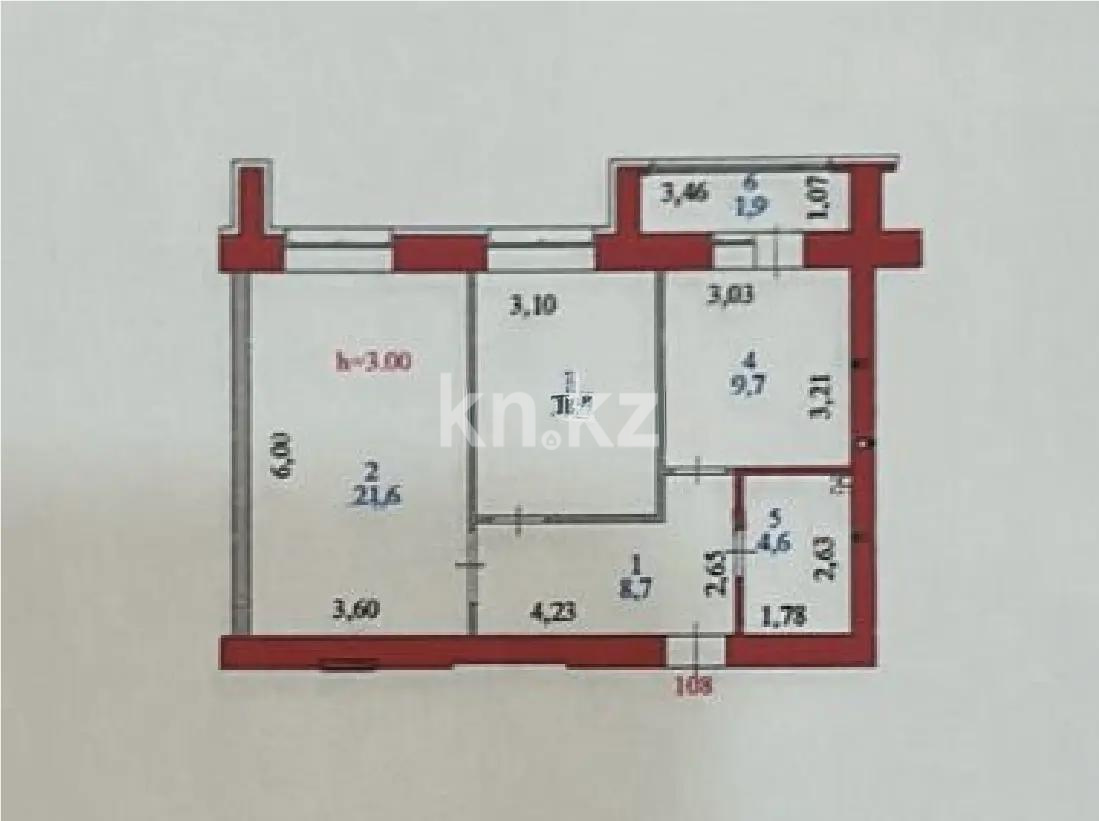 Продажа 3-комнатной квартиры, 59.19 м² в Астане - фото 8