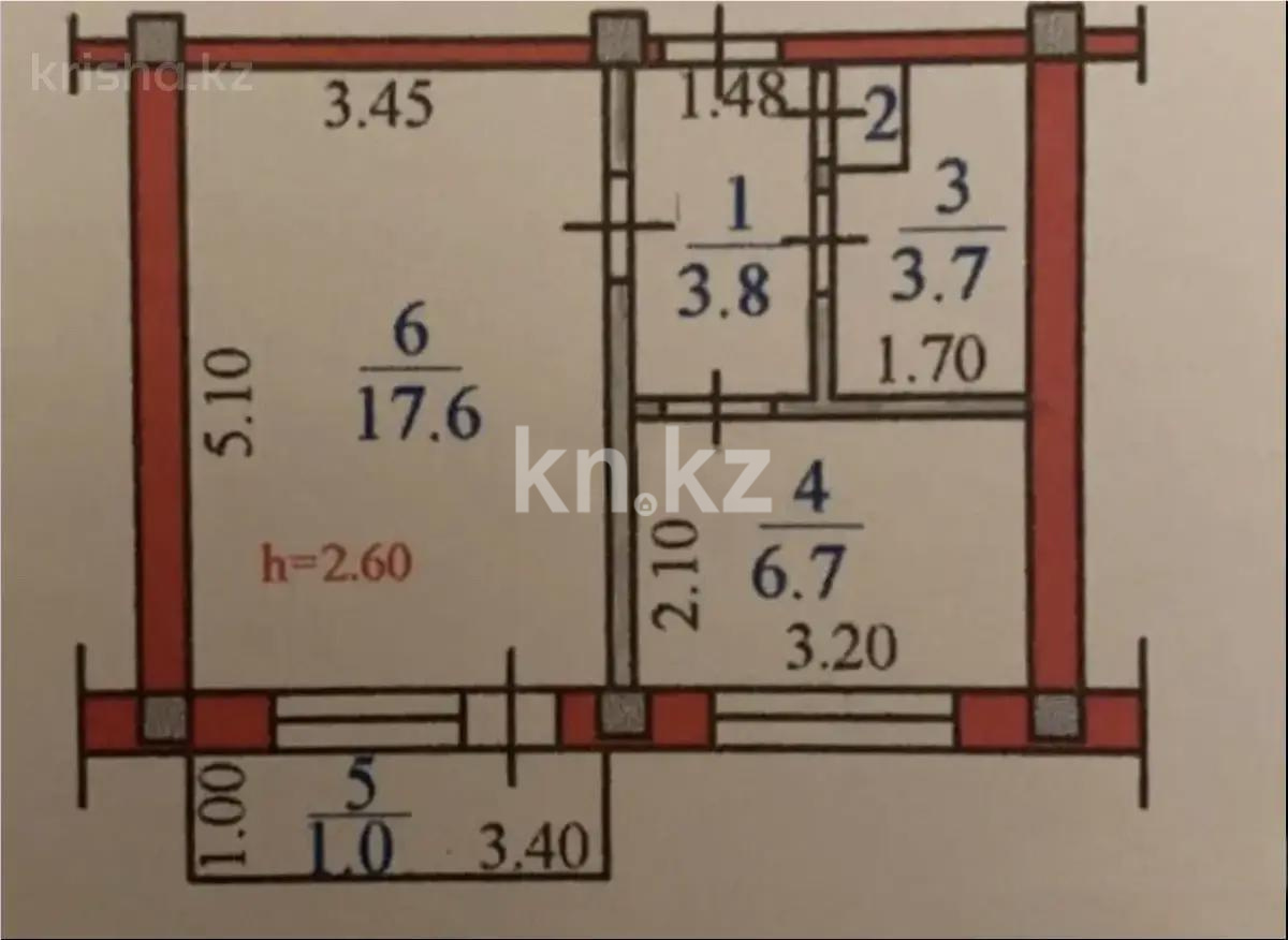 Продажа 1-комнатной квартиры, 33.3 м², ул. Сатпаева, дом  63 в Алматы - фото 6