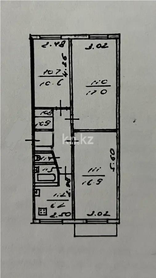 Продажа 3-комнатной квартиры, 61.4 м² в Алматы - фото 5