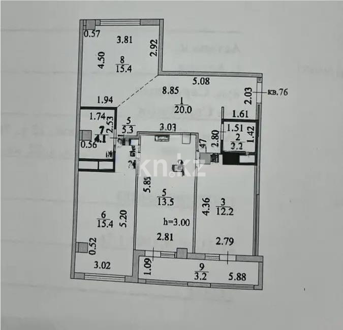 Продажа 3-комнатной квартиры, 88.5 м² в Астане - фото 6