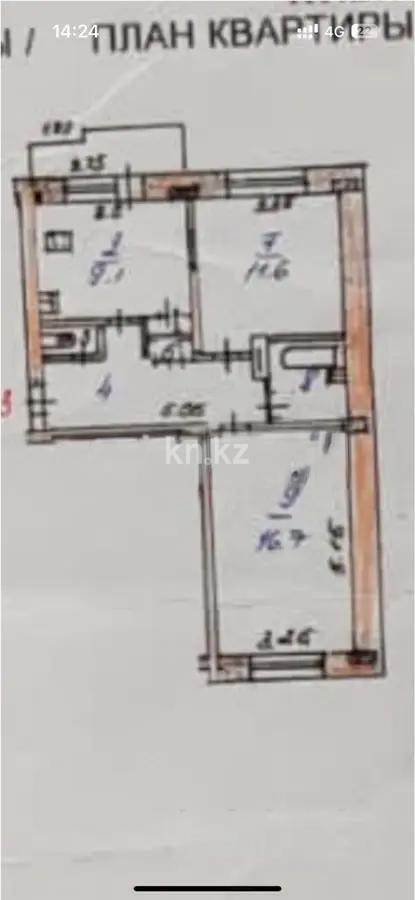 Продажа 2-комнатной квартиры, 52 м², мкр. Самал-2, дом  33 в Алматы - фото 4