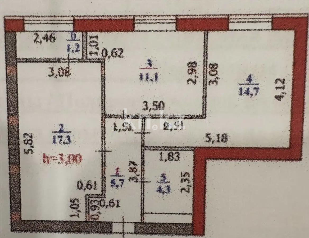 Продажа 2-комнатной квартиры, 55 м², ул. Нажимеденова, дом  28 в Астане - фото 5