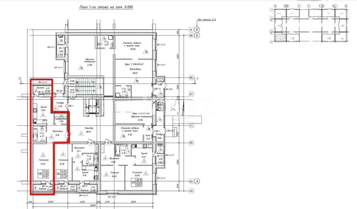 Продажа 1-комнатной квартиры, 48 м², ул. Айтматова, дом  33 стр в Астане