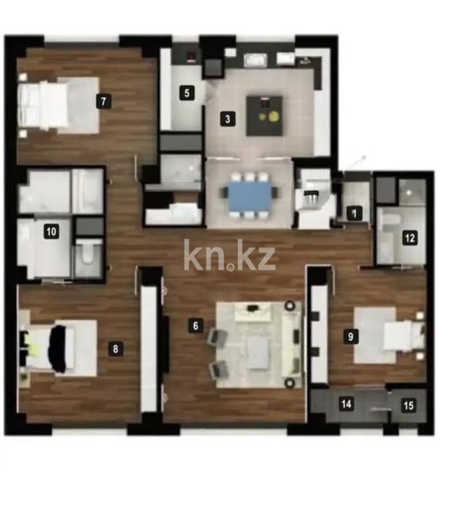 Продажа 4-комнатной квартиры, 177 м² в Астане