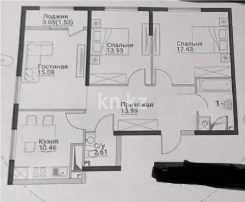 Продажа 3-комнатной квартиры, 80 м² в Алматы