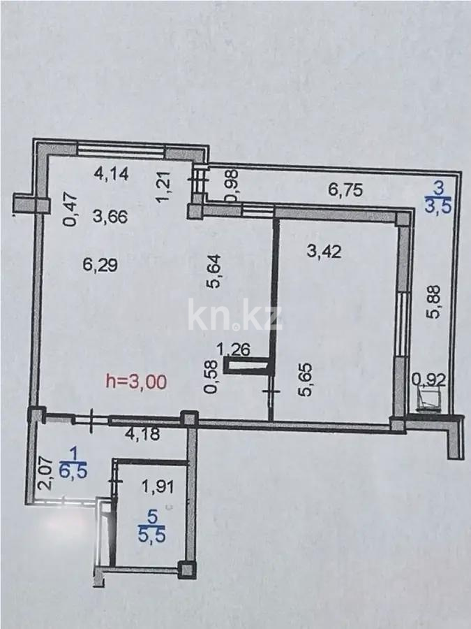 Продажа 2-комнатной квартиры, 76 м², пр. Гагарина, дом  133/2 в Алматы