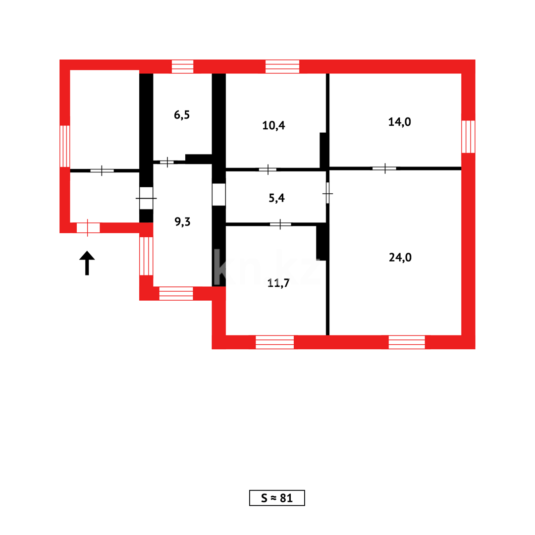 Продажа 3-комнатного дома, 81.3 м², ул. Кулибина в Темиртау - фото 13