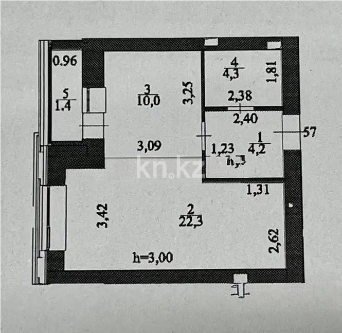 Продажа 1-комнатной квартиры, 42.2 м² в Астане - фото 7