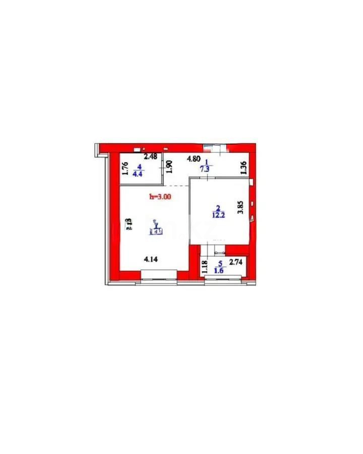 Продажа 1-комнатной квартиры, 48 м², ул. Сызганова, дом  1/1 в Астане - фото 6