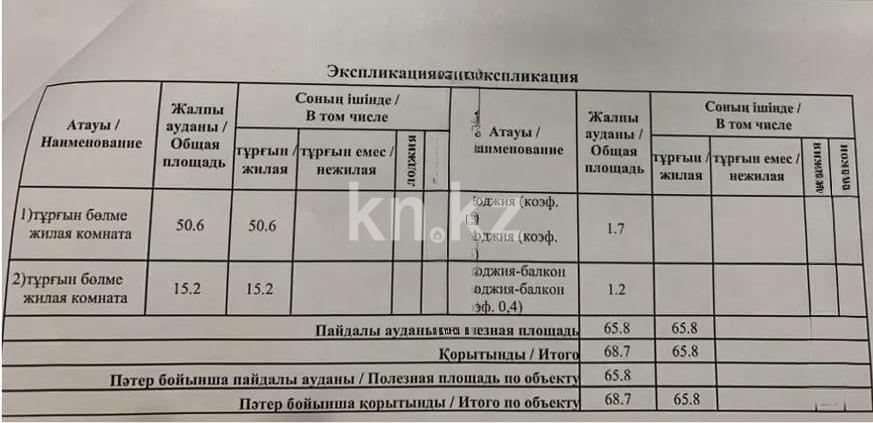 Продажа 2-комнатной квартиры, 68 м² в Караганде - фото 4