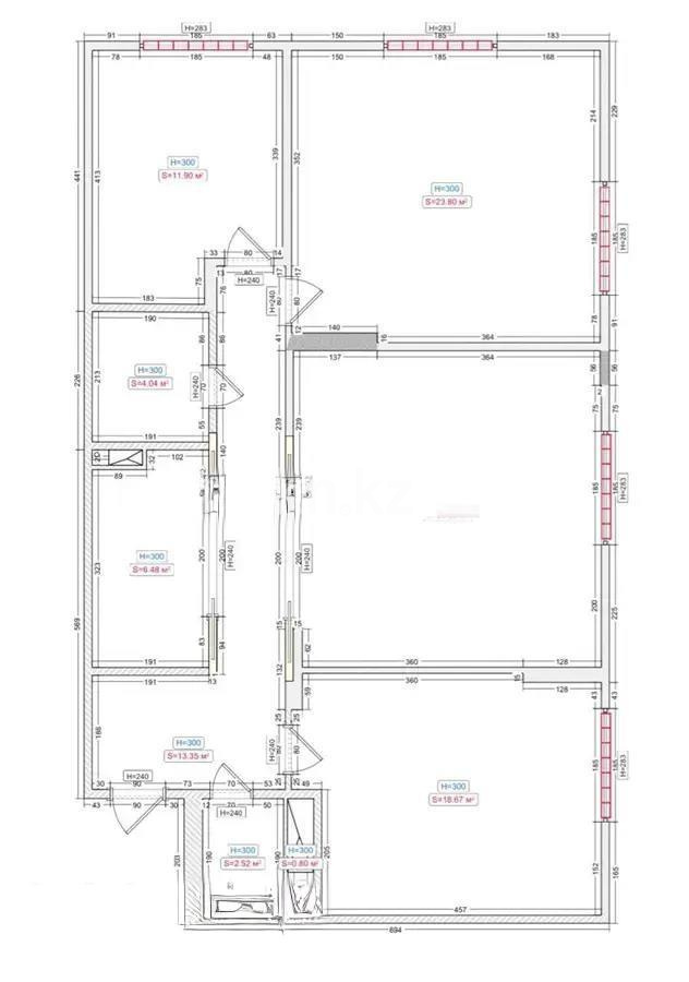 Продажа 4-комнатной квартиры, 109 м² в Астане