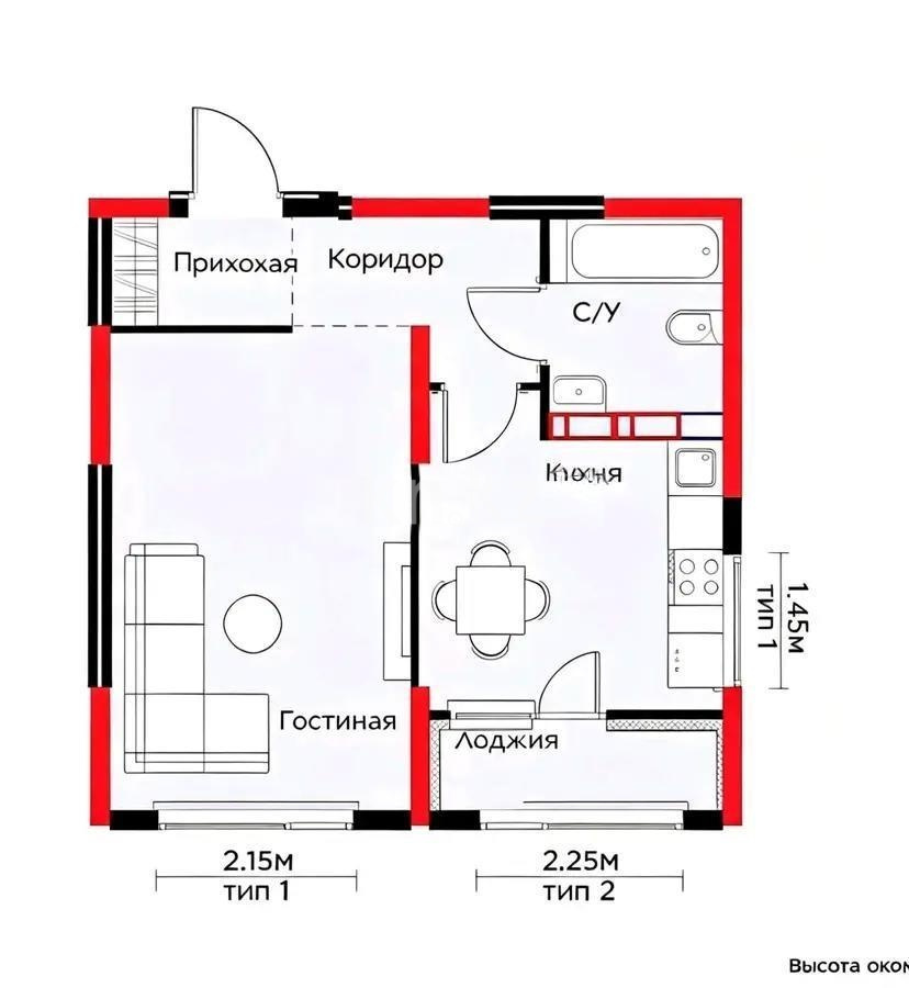 Продажа 1-комнатной квартиры, 40 м² в Алматы