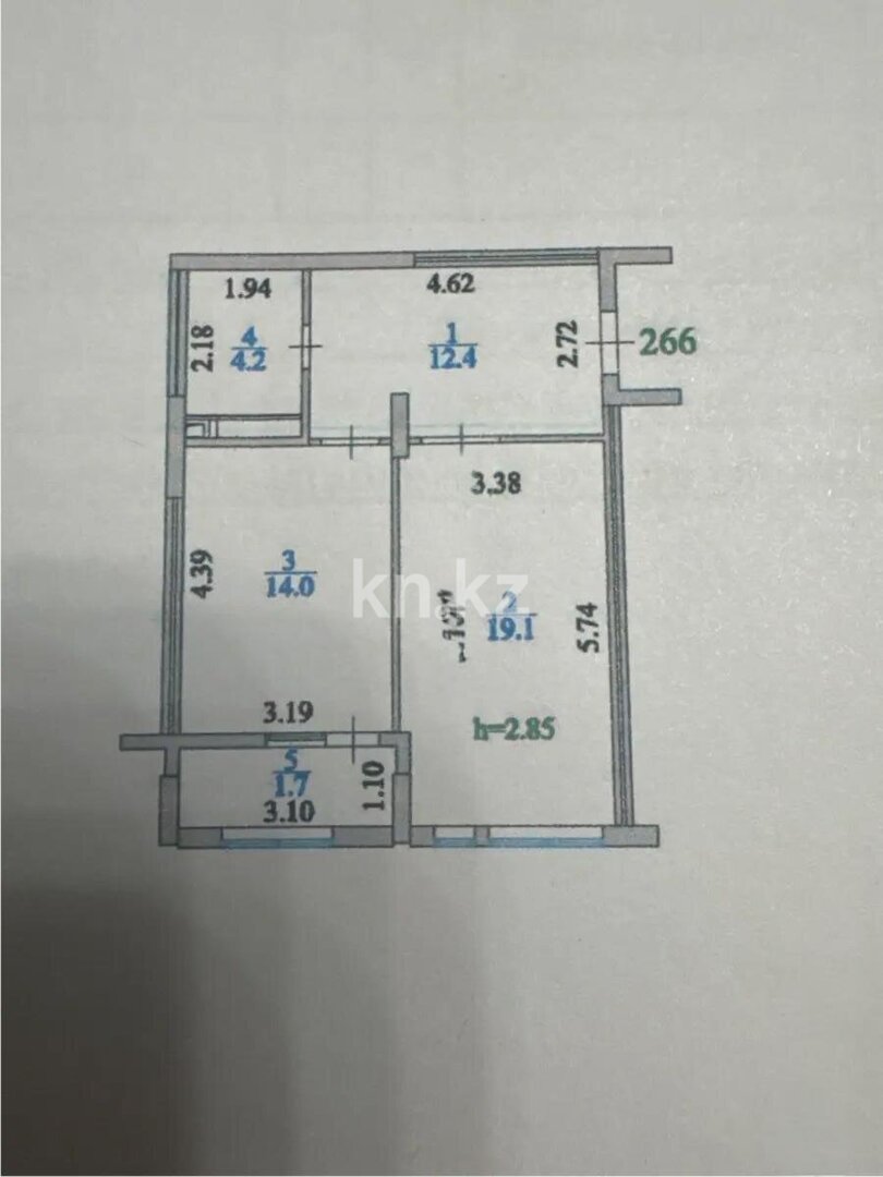 Продажа 1-комнатной квартиры, 51.4 м² в Астане - фото 4