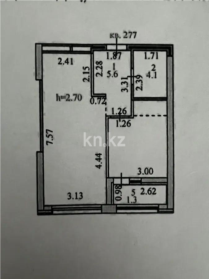 Продажа 1-комнатной квартиры, 42.9 м², пр. Кабанбай батыра, дом  49 в Астане - фото 4