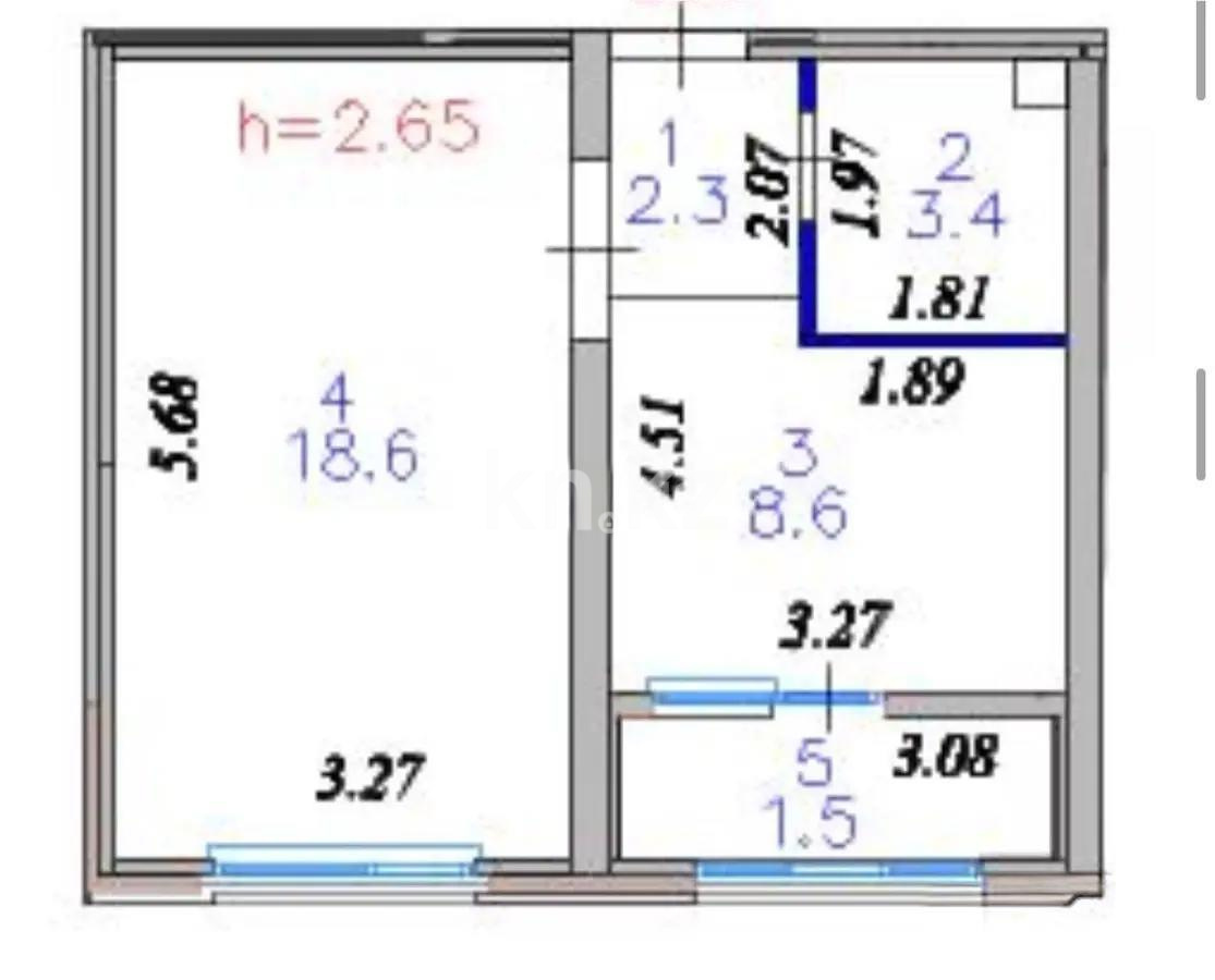 Продажа 1-комнатной квартиры, 34.4 м² в Астане - фото 3