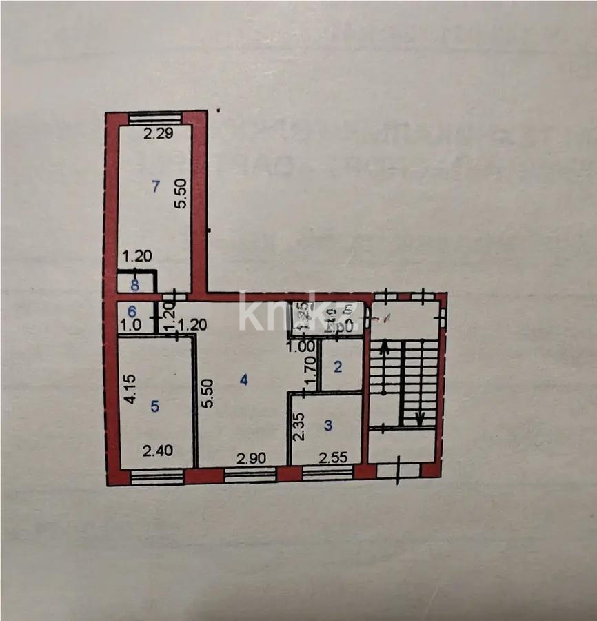 Продажа 3-комнатной квартиры, 55 м², ул. Кузембаева, дом  56 в Караганде - фото 6