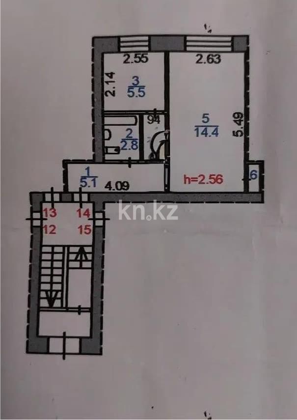 Продажа 1-комнатной квартиры, 30 м² в Караганде - фото 6