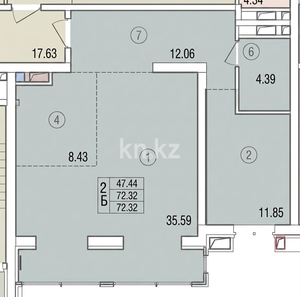 Продажа 2-комнатной квартиры, 70 м² в Алматы - фото 9