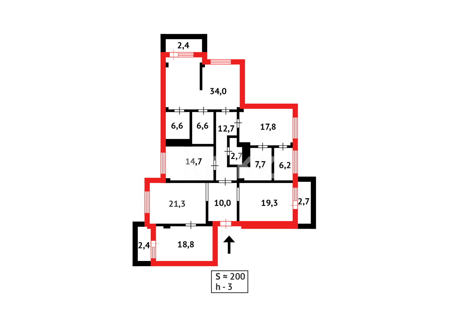 Продажа 5-комнатной квартиры, 185.9 м² в Астане - фото 24