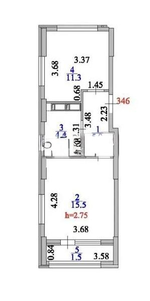 Продажа 1-комнатной квартиры, 37.7 м², ул. Толе би, дом  28/1 в Астане