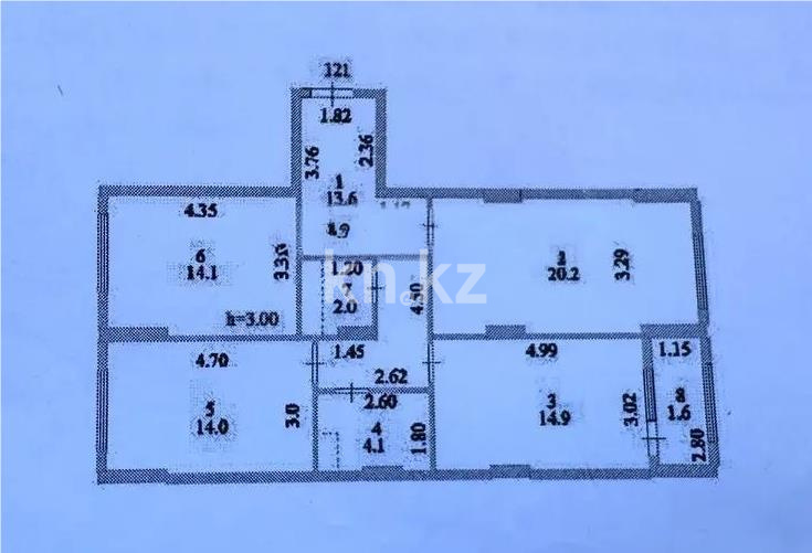 Продажа 3-комнатной квартиры, 84.5 м², ул. Култегин, дом  4а в Астане