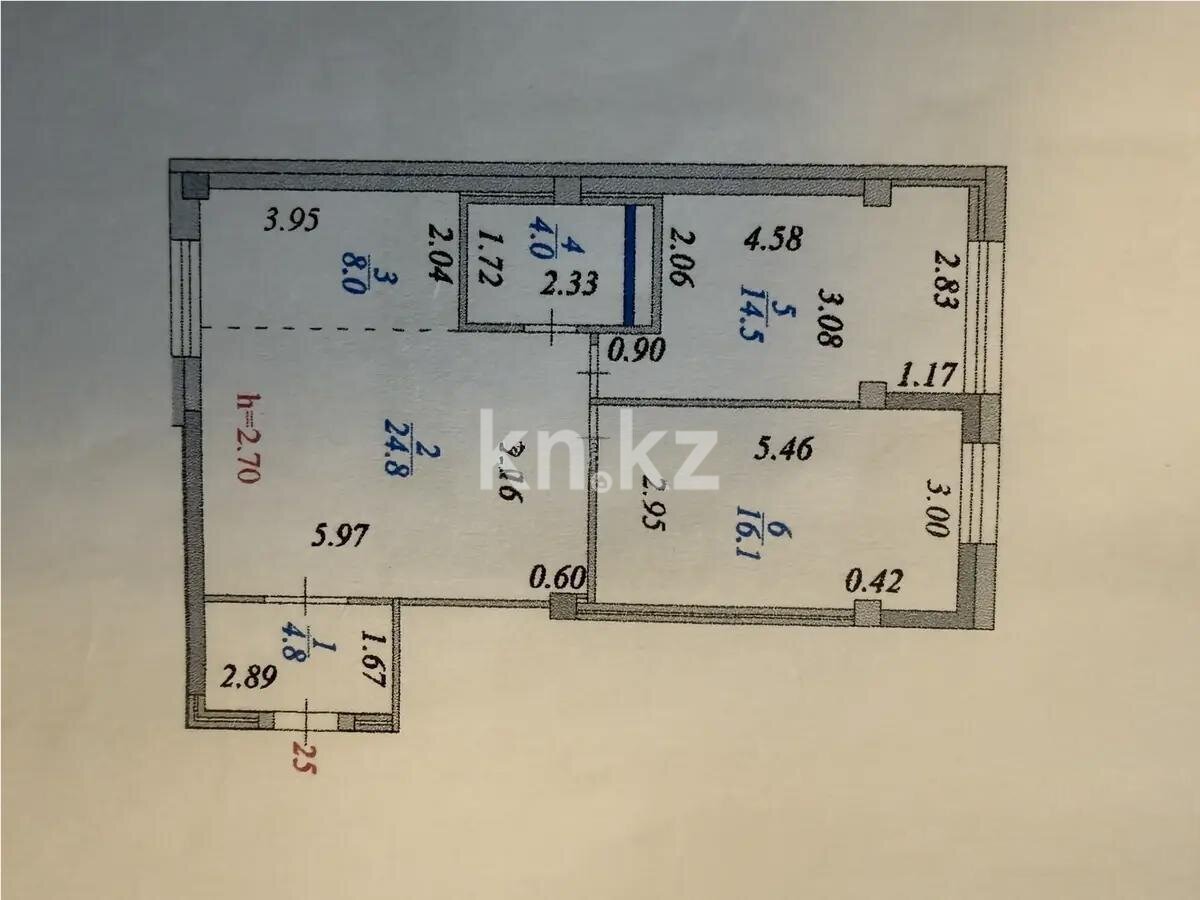 Продажа 3-комнатной квартиры, 72.2 м² в Астане - фото 4