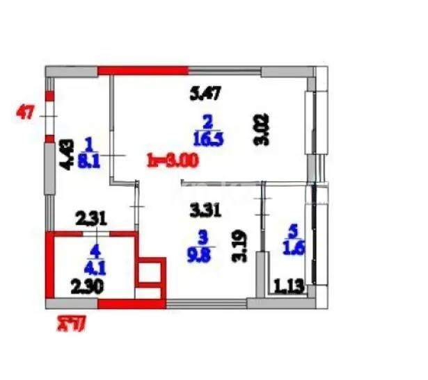 Продажа 1-комнатной квартиры, 40.1 м² в Астане