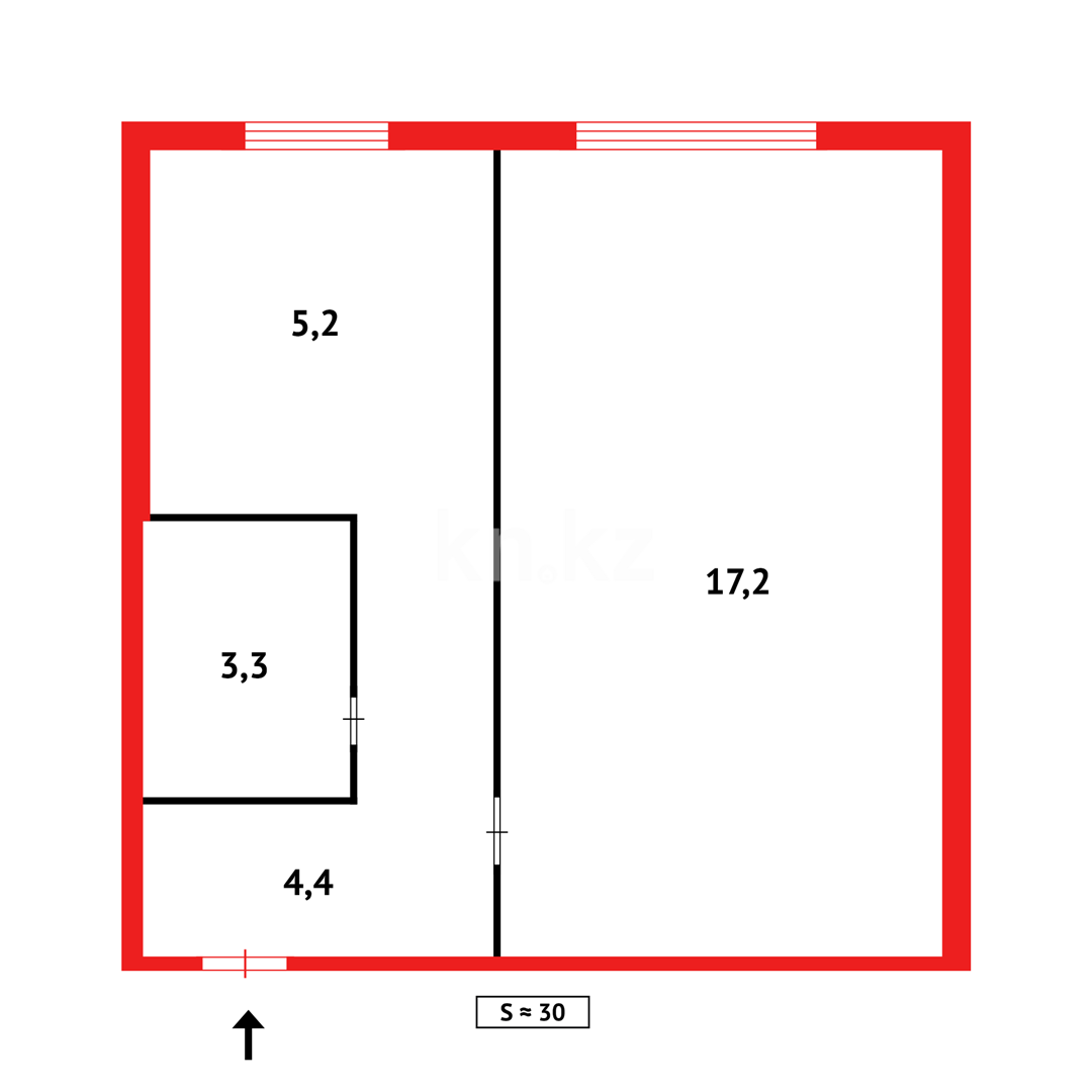 Продажа 1-комнатной квартиры, 30 м² в Темиртау - фото 8
