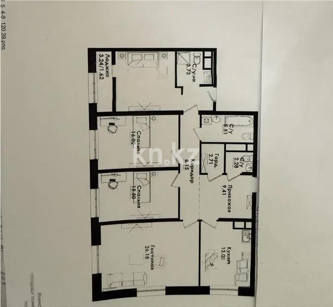 Продажа 4-комнатной квартиры, 118 м² в Алматы - фото 4