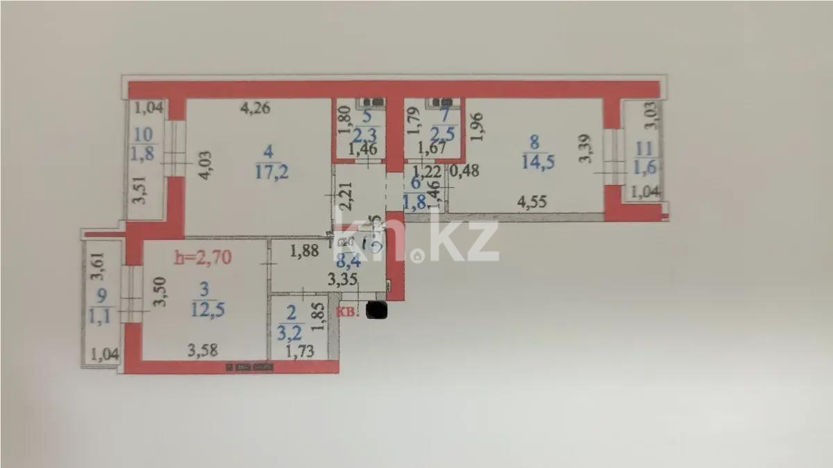 Продажа 2-комнатной квартиры, 69.9 м² в Астане - фото 7