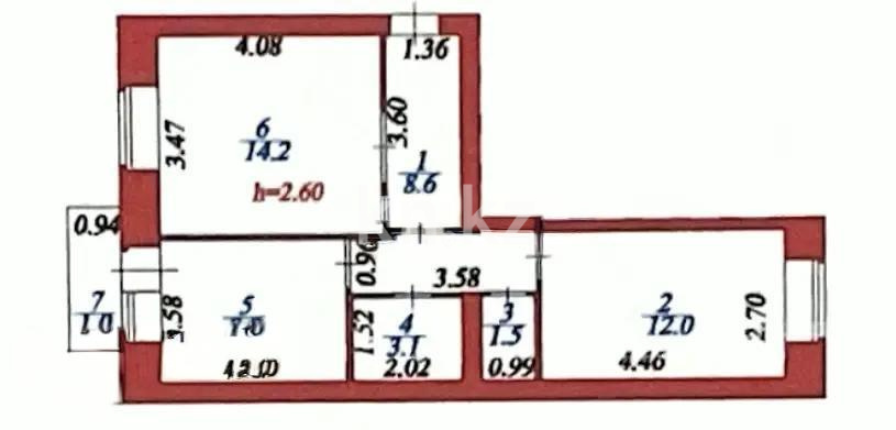 Продажа 2-комнатной квартиры, 49.2 м² в Астане - фото 7