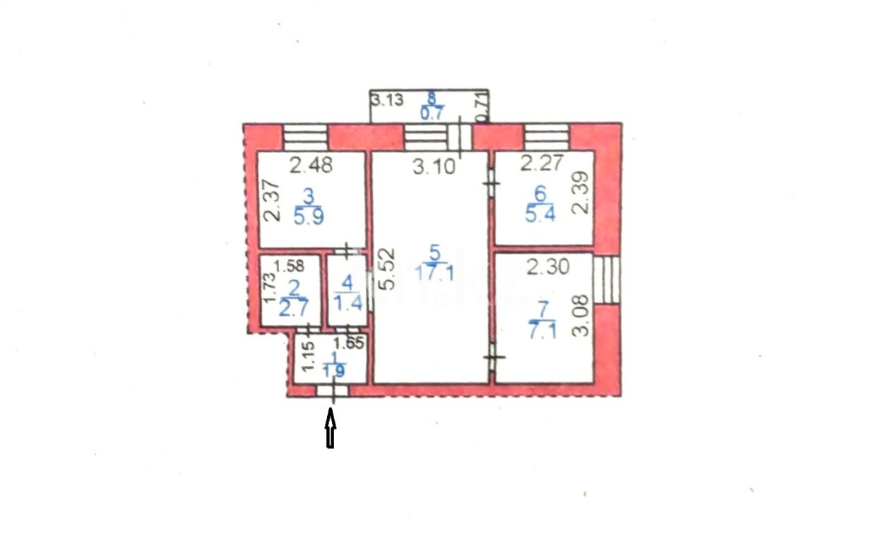 Продажа 3-комнатной квартиры, 42 м² в Караганде - фото 27