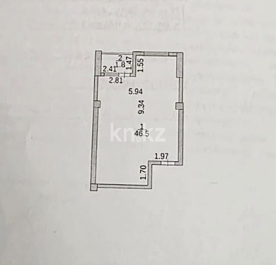 Продажа 1-комнатной квартиры, 48.3 м² в Караганде - фото 2