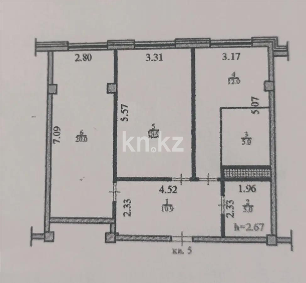 Продажа 3-комнатной квартиры, 72 м², ул. Халиуллина, дом  168 в Алматы - фото 6