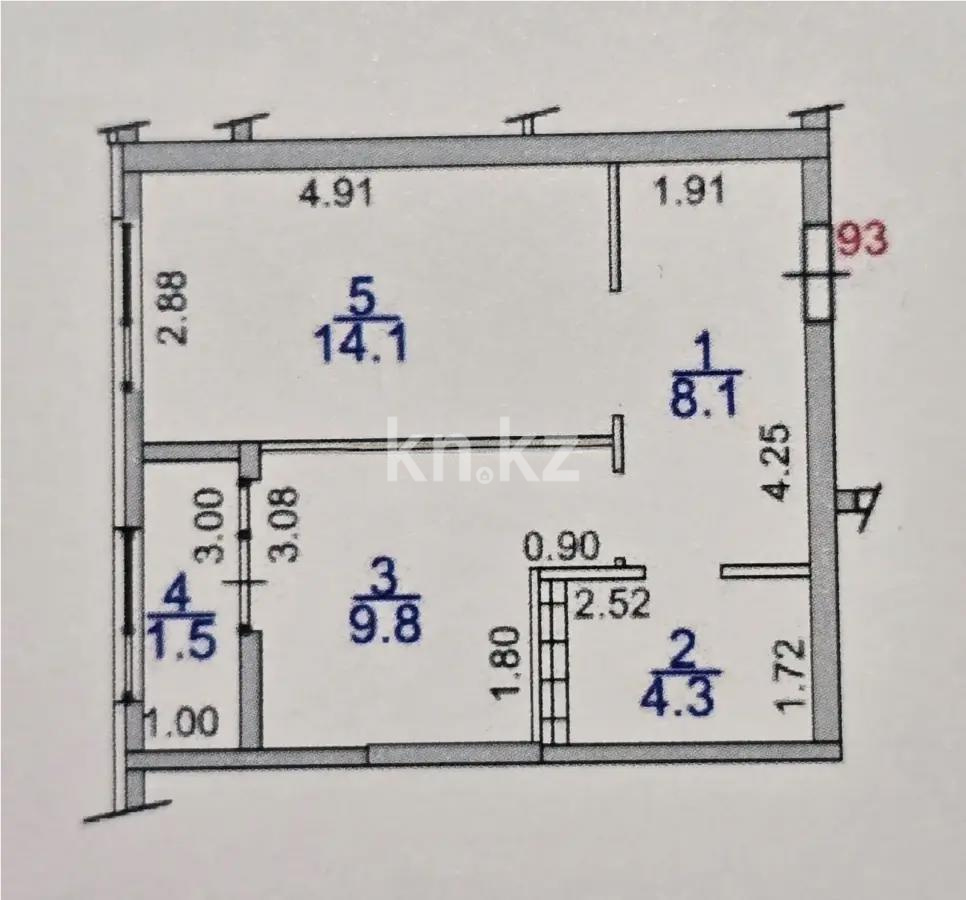 Продажа 1-комнатной квартиры, 38 м², ул. Ашимова, дом  1/5б в Алматы