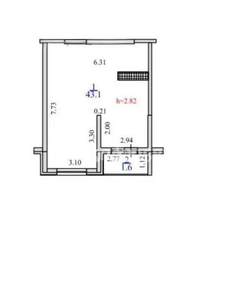 Продажа 1-комнатной квартиры, 43 м², пр. Рыскулова, дом  103/7 стр в Алматы