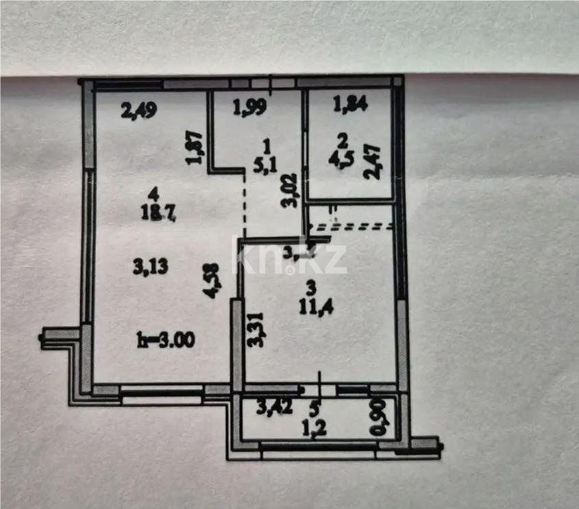 Продажа 1-комнатной квартиры, 40.9 м² в Астане - фото 5