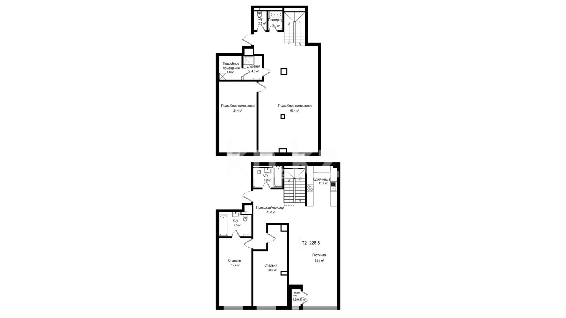 ЖК Silver Hills, 5-комнатная, цена 159 950 000 ₸, 700 000 ₸&nbsp;/&nbsp;м²
