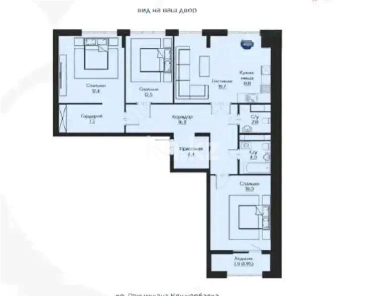 Продажа 4-комнатной квартиры, 112 м² в Астане