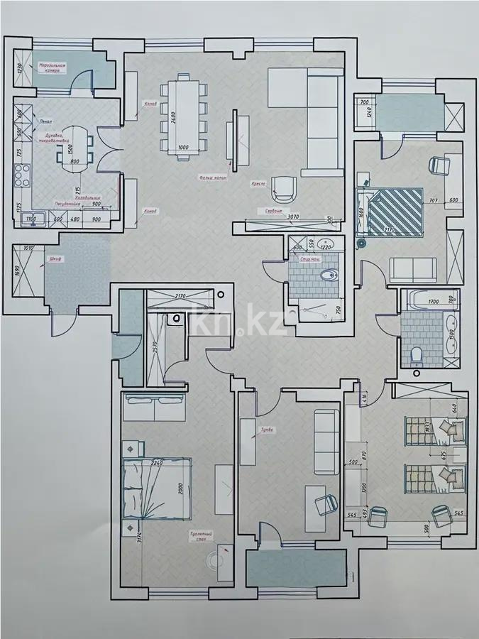 Продажа 6-комнатной квартиры, 186.5 м², пр. Туран, дом  22 в Астане