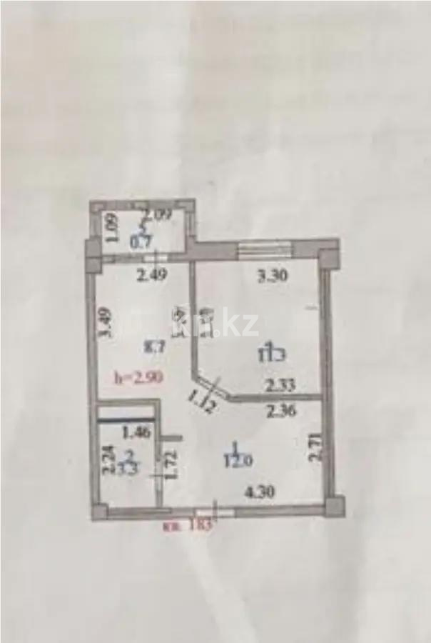 Продажа 1-комнатной квартиры, 36 м², ул. Омарова, дом  27 в Астане - фото 3