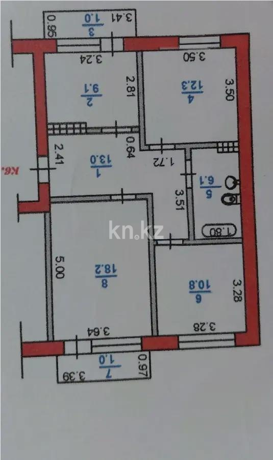 Продажа 3-комнатной квартиры, 70 м² в Алматы - фото 6