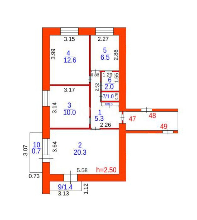 Продажа 3-комнатной квартиры, 60 м² в Караганде - фото 2