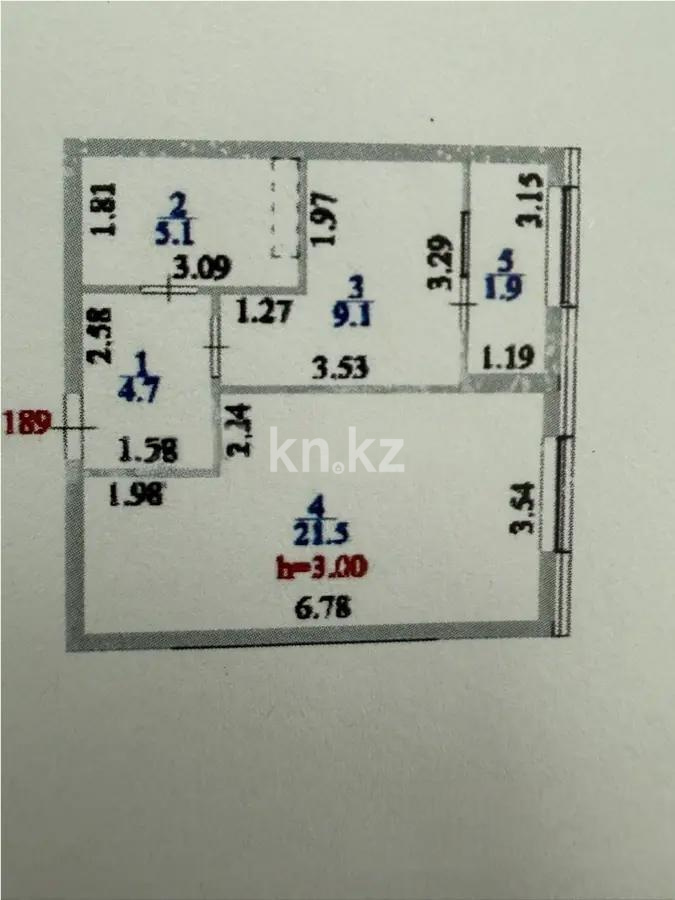Продажа 1-комнатной квартиры, 42.3 м² в Астане - фото 3