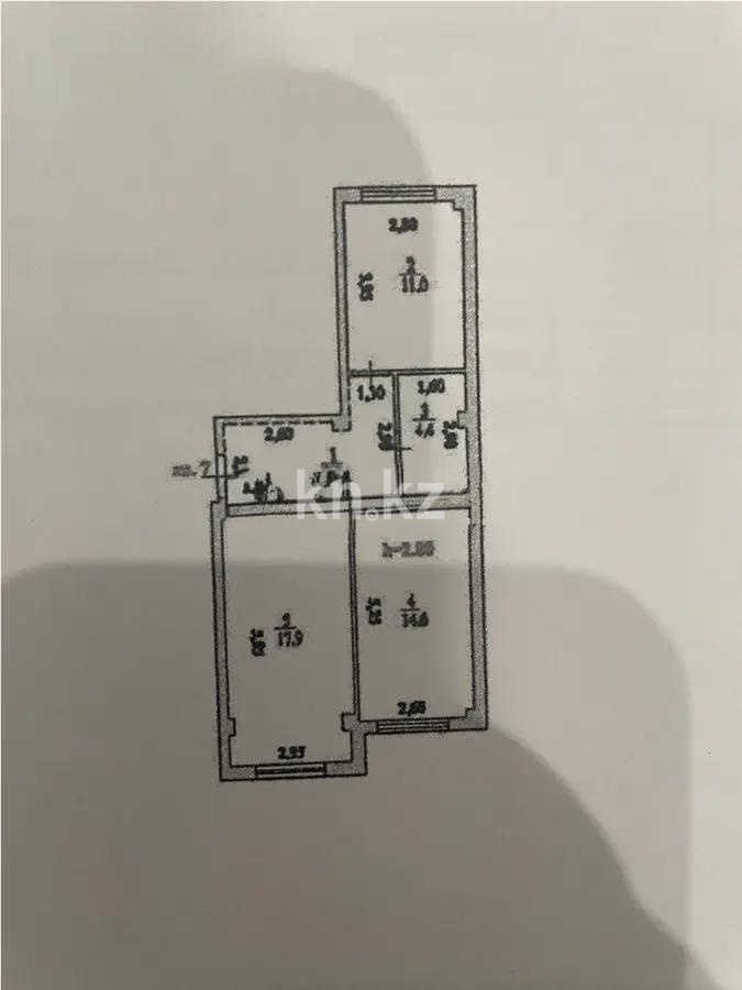 Продажа 3-комнатной квартиры, 58 м², ул. Аубакирова, дом  12/45б стр в Алматы