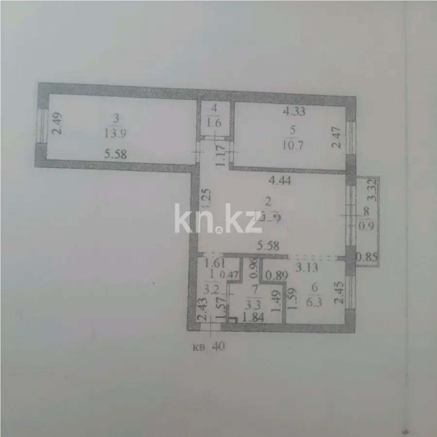 Продажа 3-комнатной квартиры, 60 м², ул. Дукенулы, дом  11 в Астане - фото 6